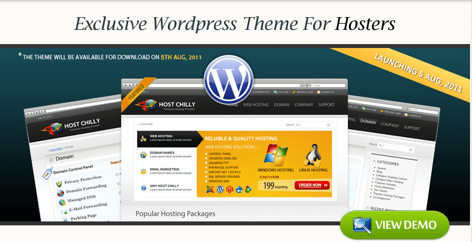 hostchilly, themechilly, hosting theme, wordpress theme